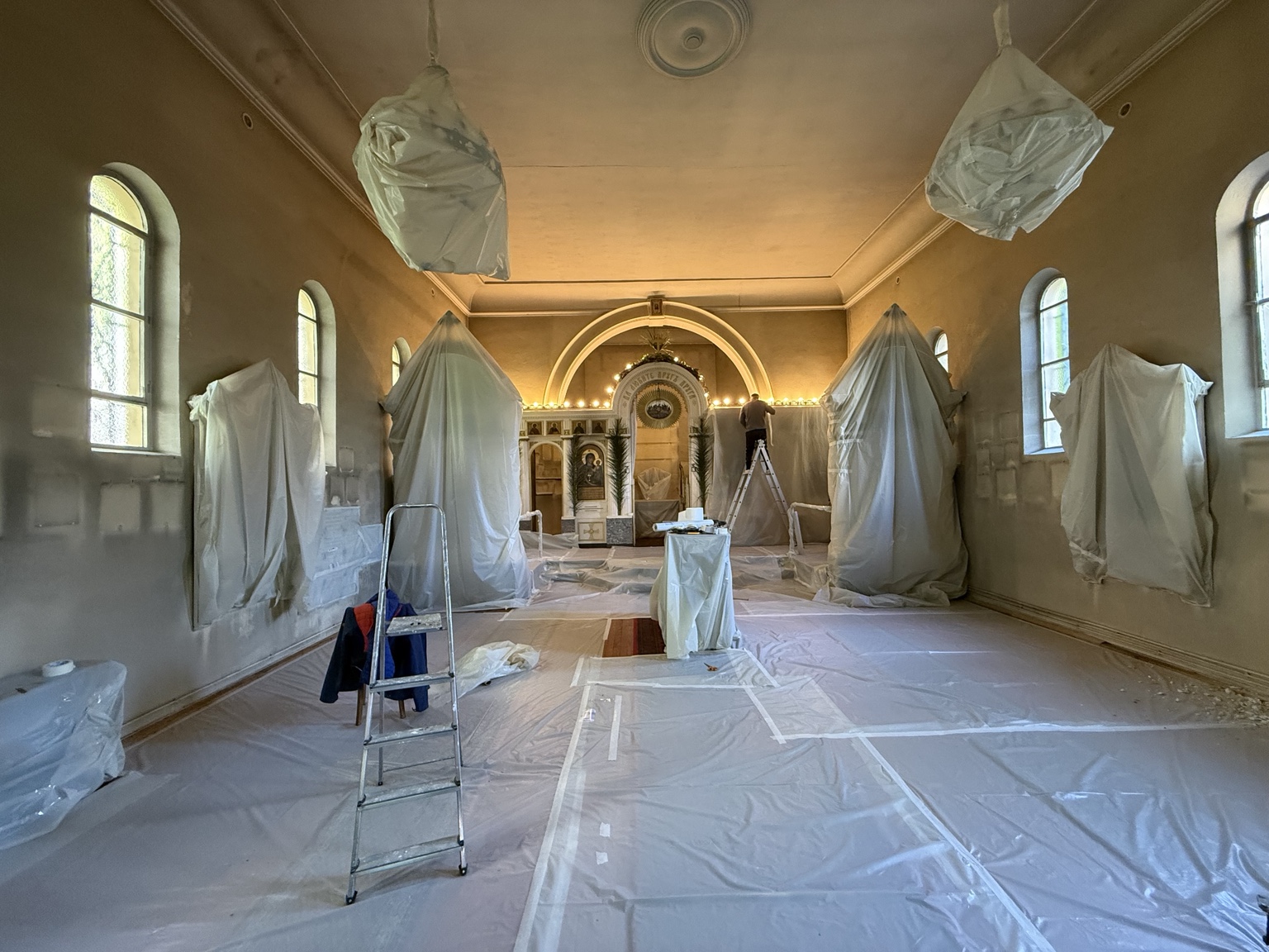 Travaux de peinture - préparation du chantier